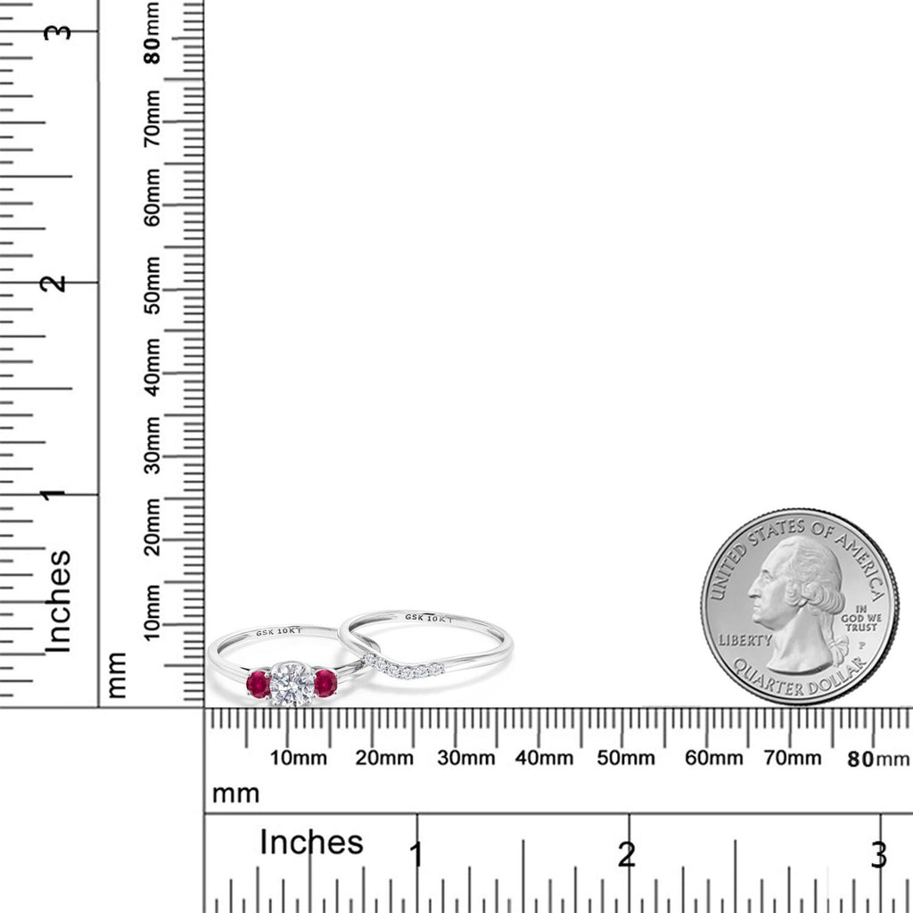 Ring in 10K White Gold