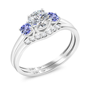 Ring in 10K White Gold