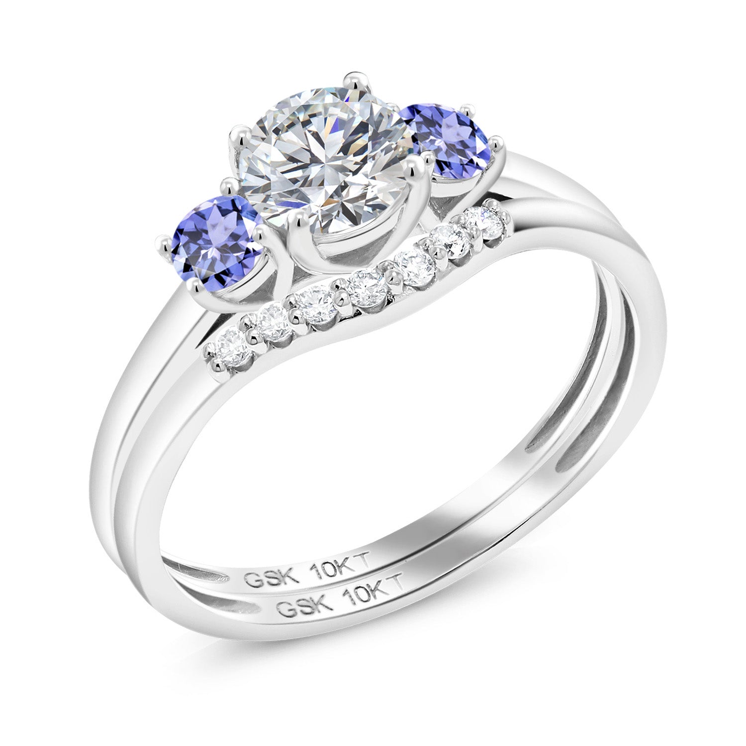 Ring in 10K White Gold