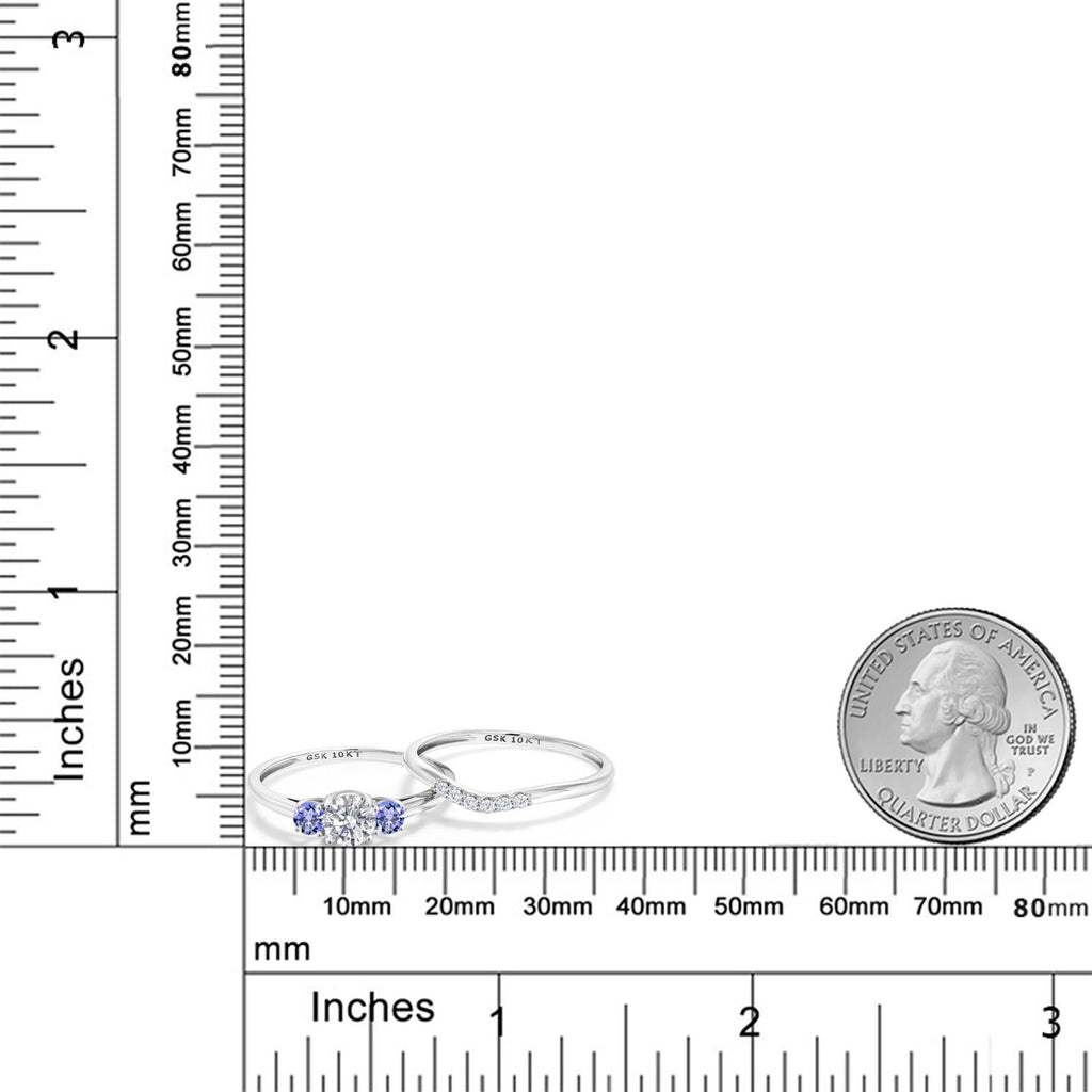 Ring in 10K White Gold