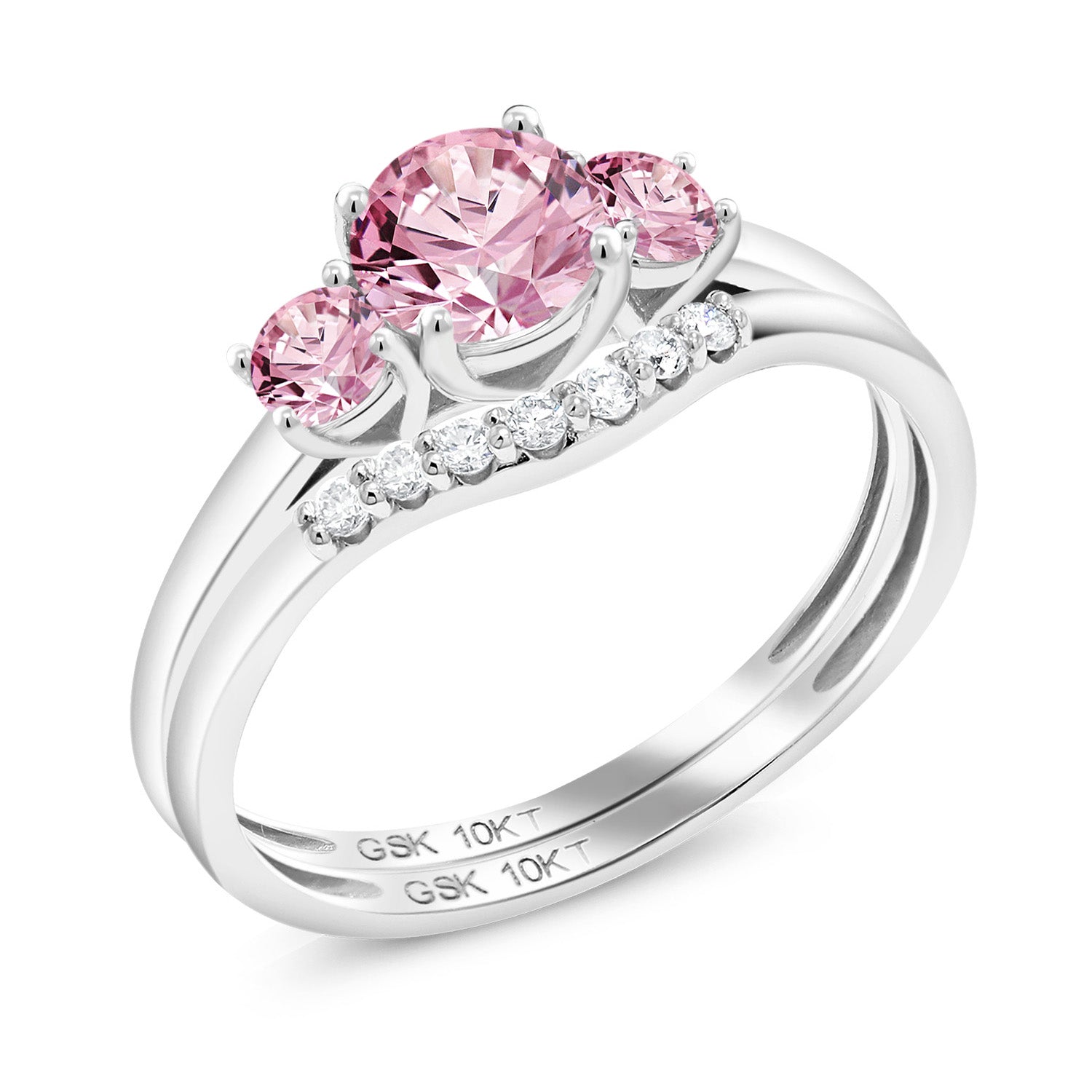 Ring in 10K White Gold