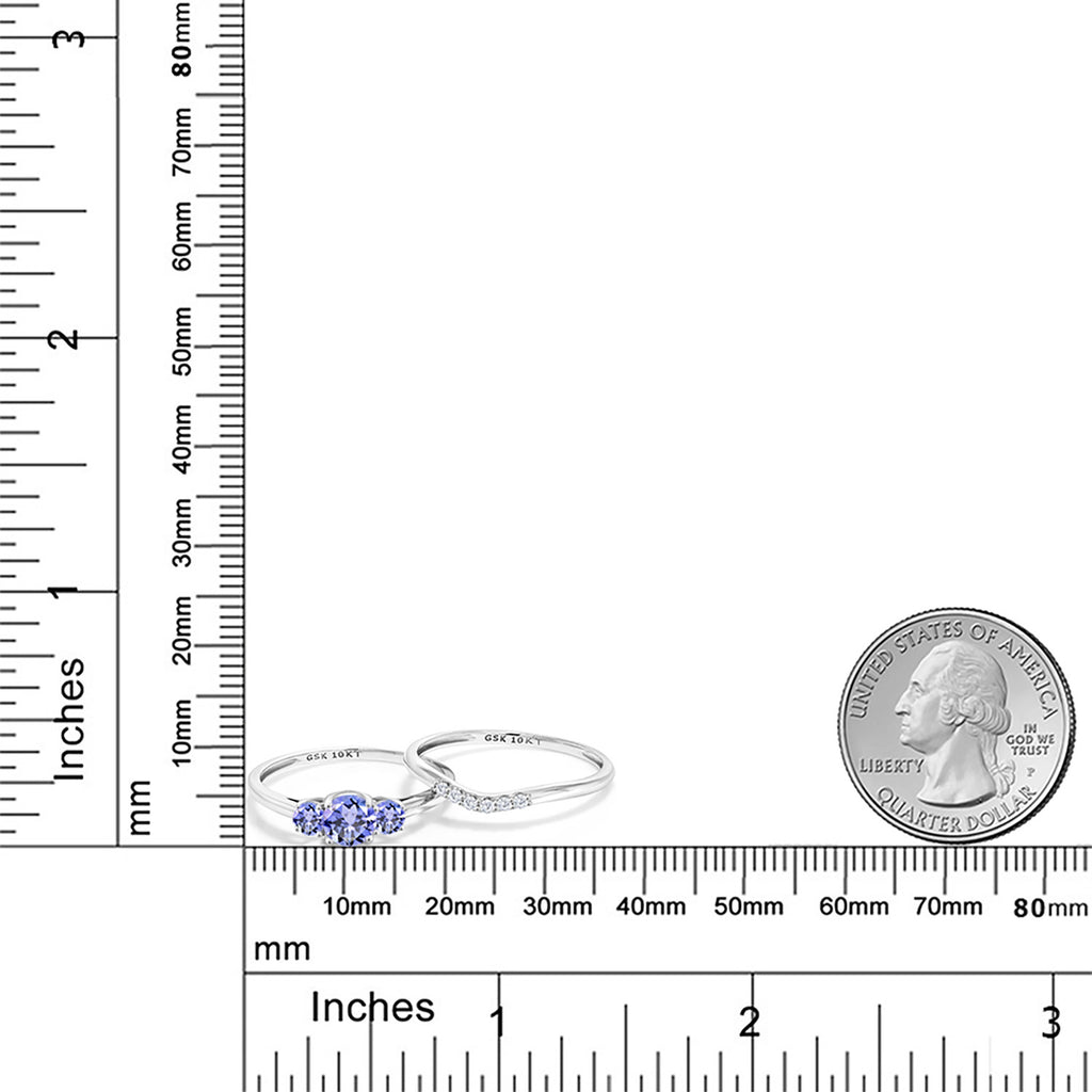 Ring in 10K White Gold