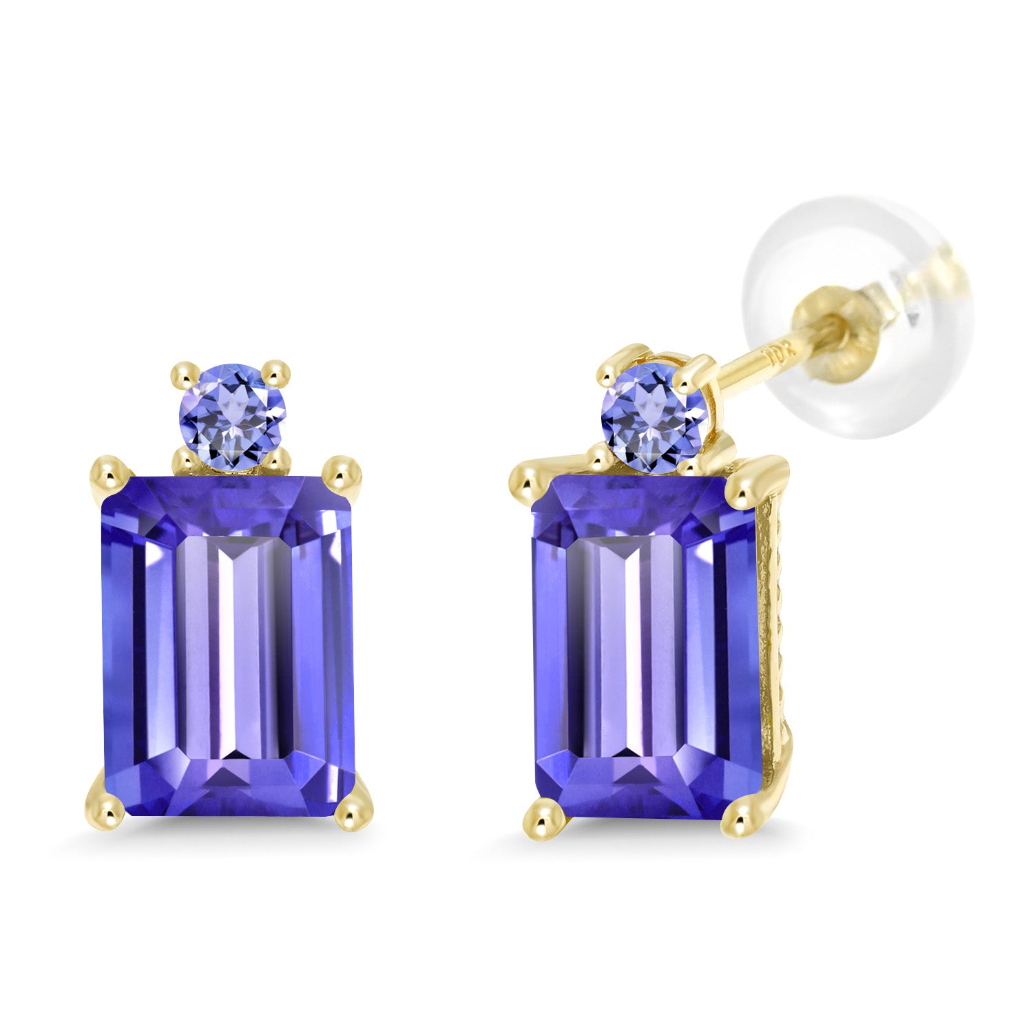 Tanzanite - December_Earrings in 10K Yellow Gold