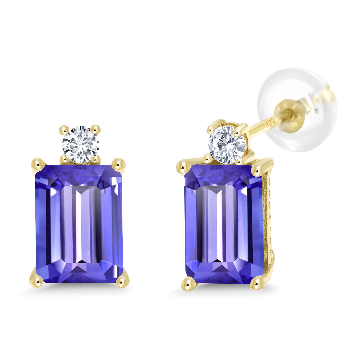 Tanzanite - December_Earrings in 10K Yellow Gold