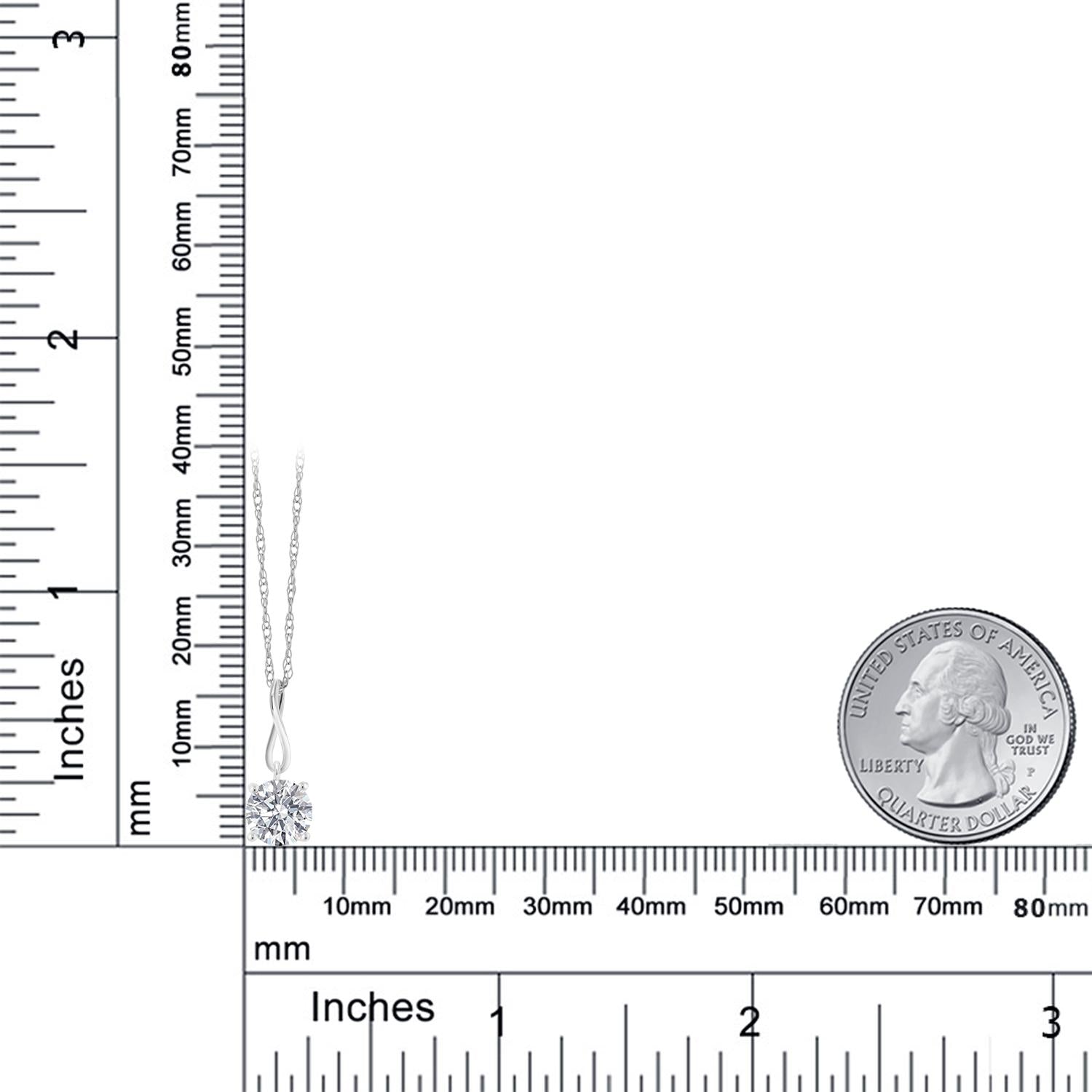 Pendant in 10K White Gold