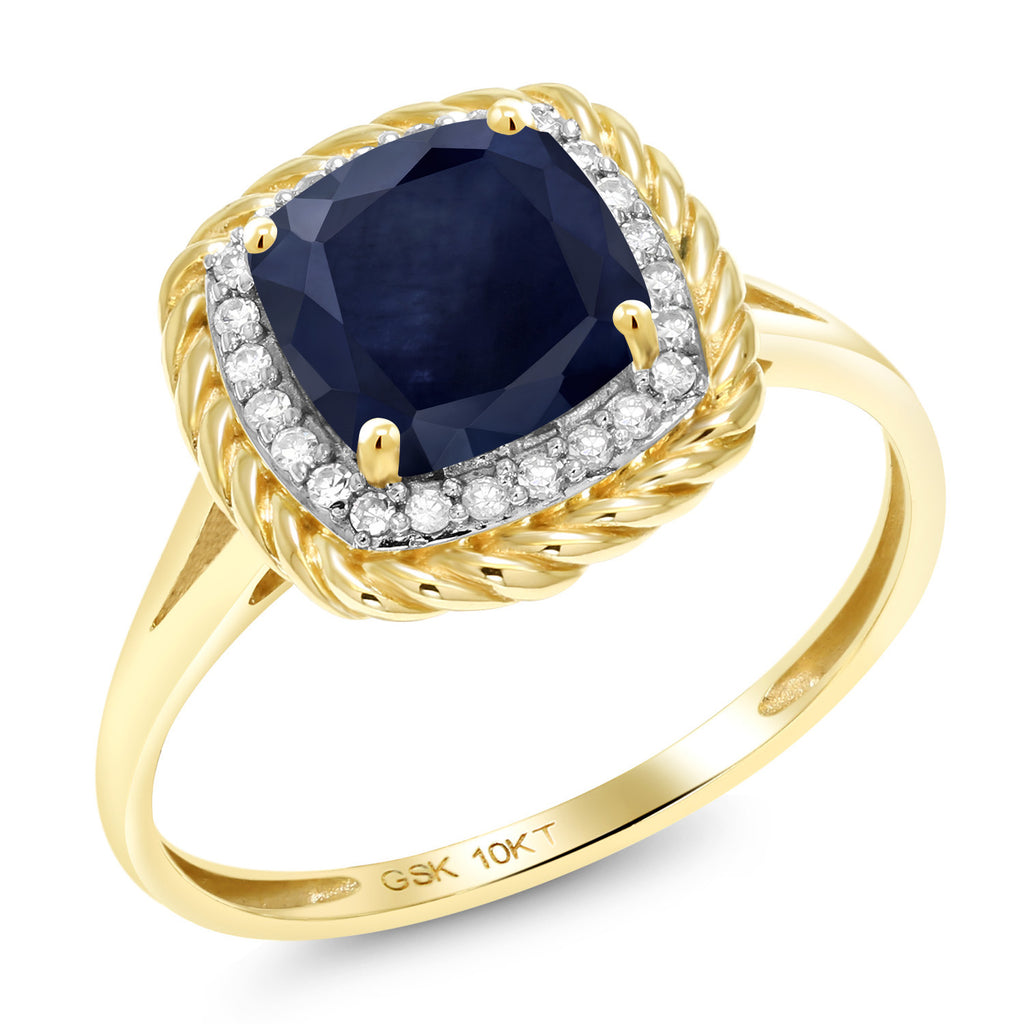 Sapphire - September_9_Ring in 10K Yellow Gold