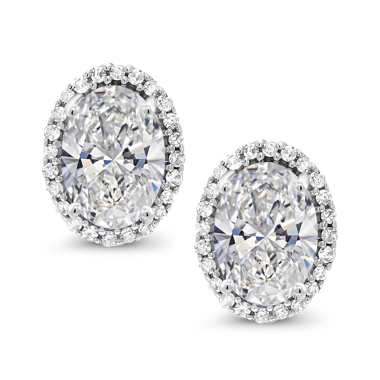 Earrings in 10K White Gold