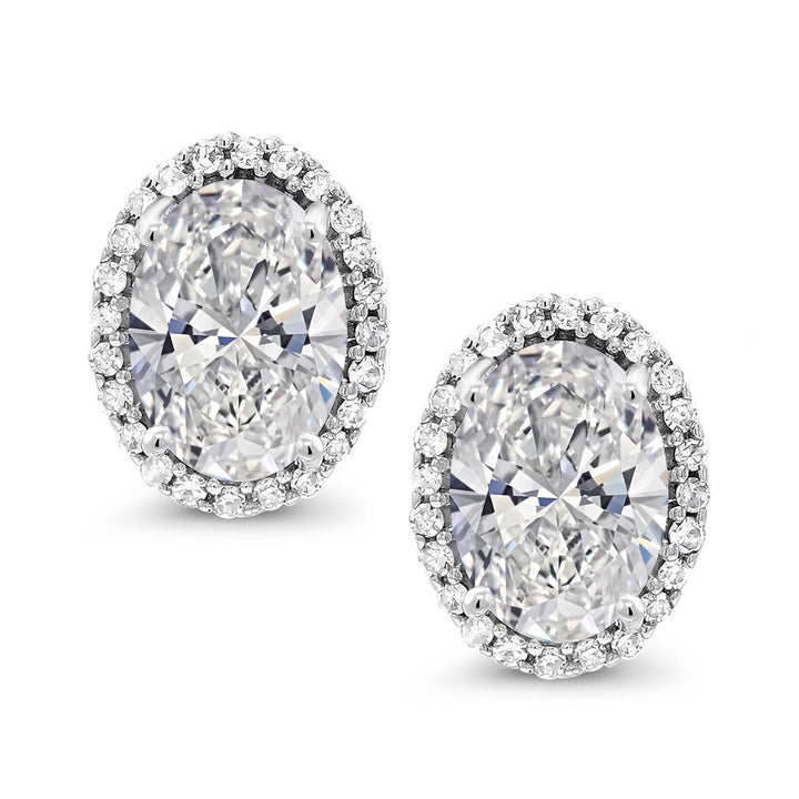 Earrings in 10K White Gold