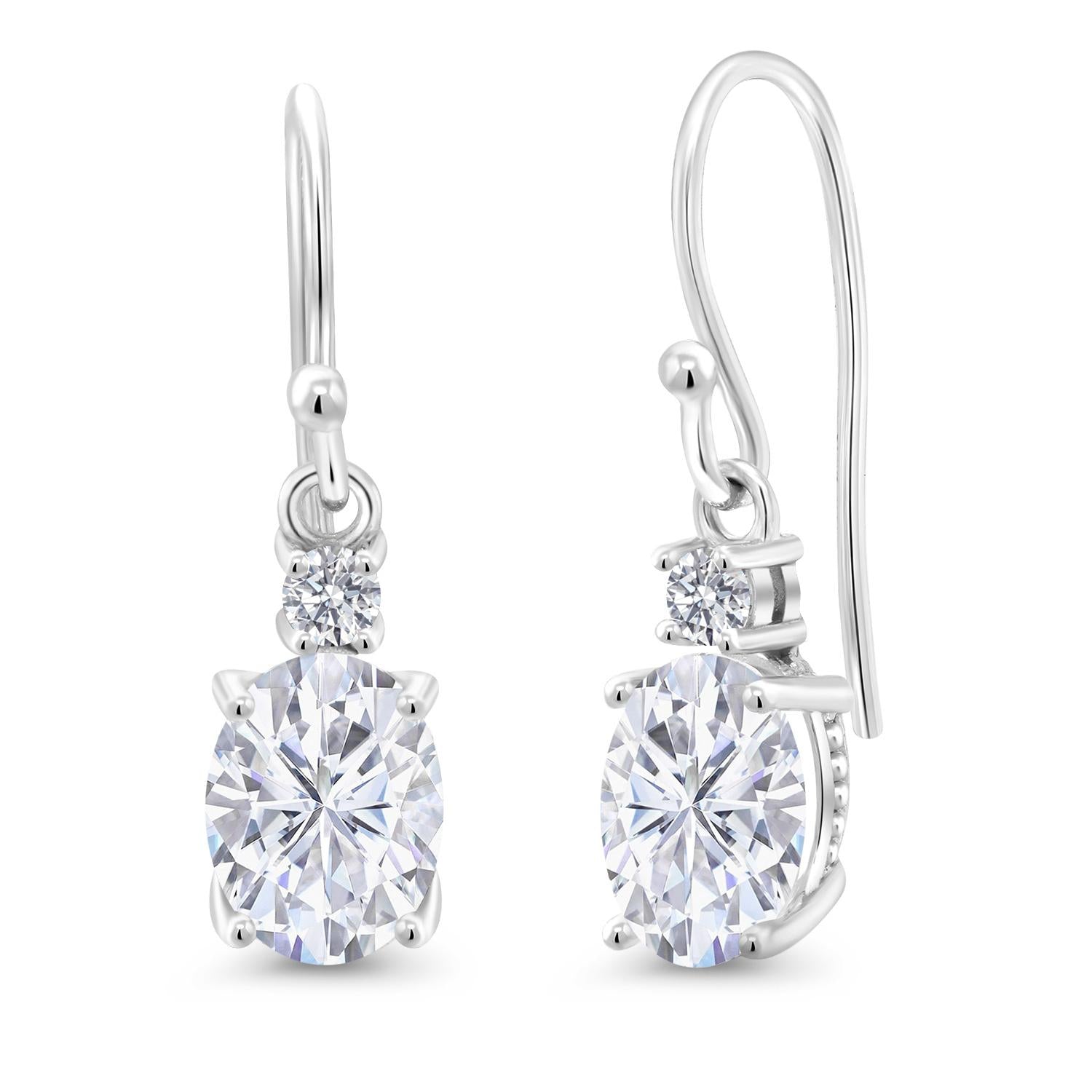 Earrings in 10K White Gold