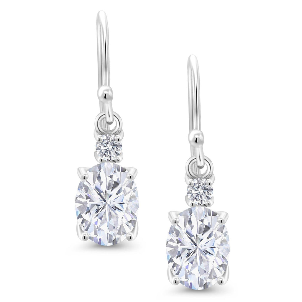 Earrings in 10K White Gold