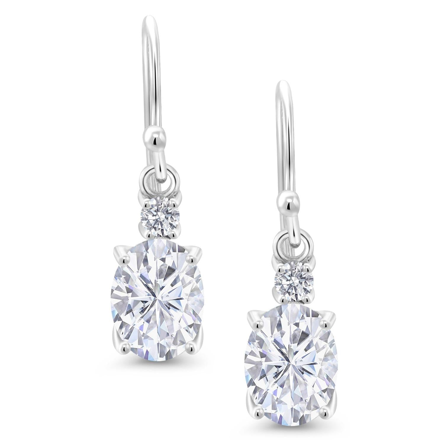 Earrings in 10K White Gold