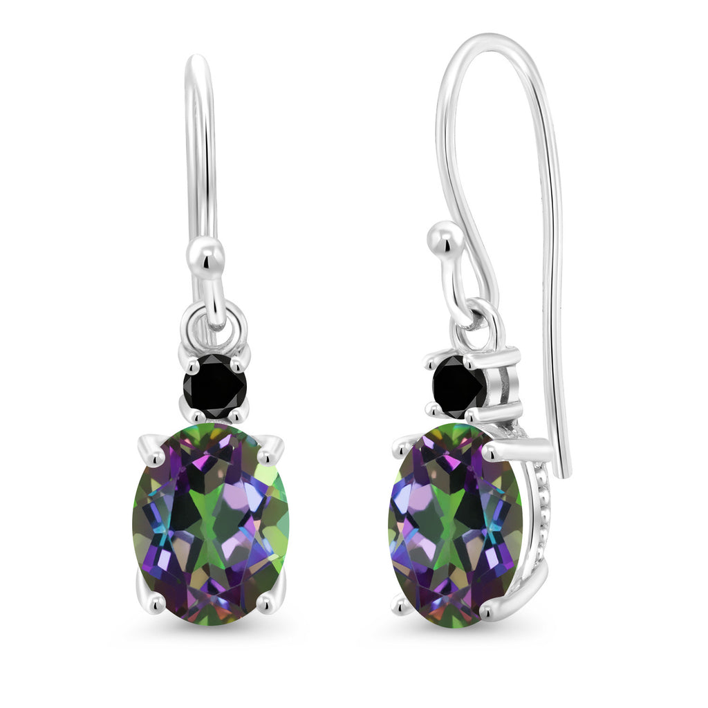 Green Mystic Topaz_Earrings in 10K White Gold