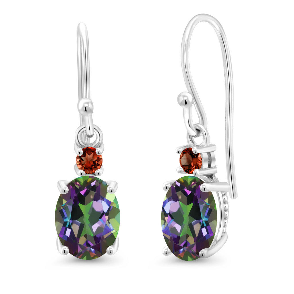 Green Mystic Topaz_Earrings in 10K White Gold