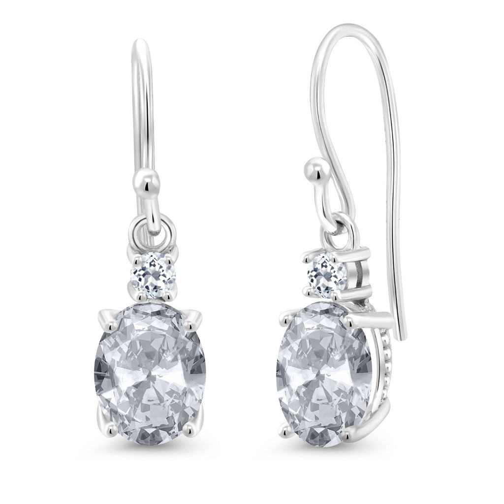 White_Earrings in 10K White Gold