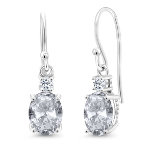White_Earrings in 10K White Gold