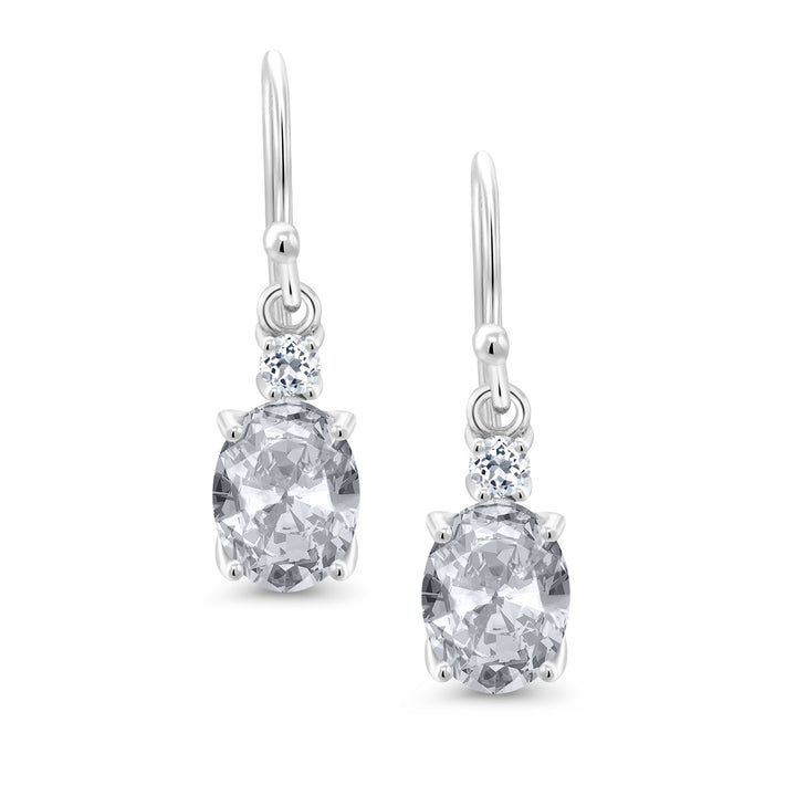 White_Earrings in 10K White Gold
