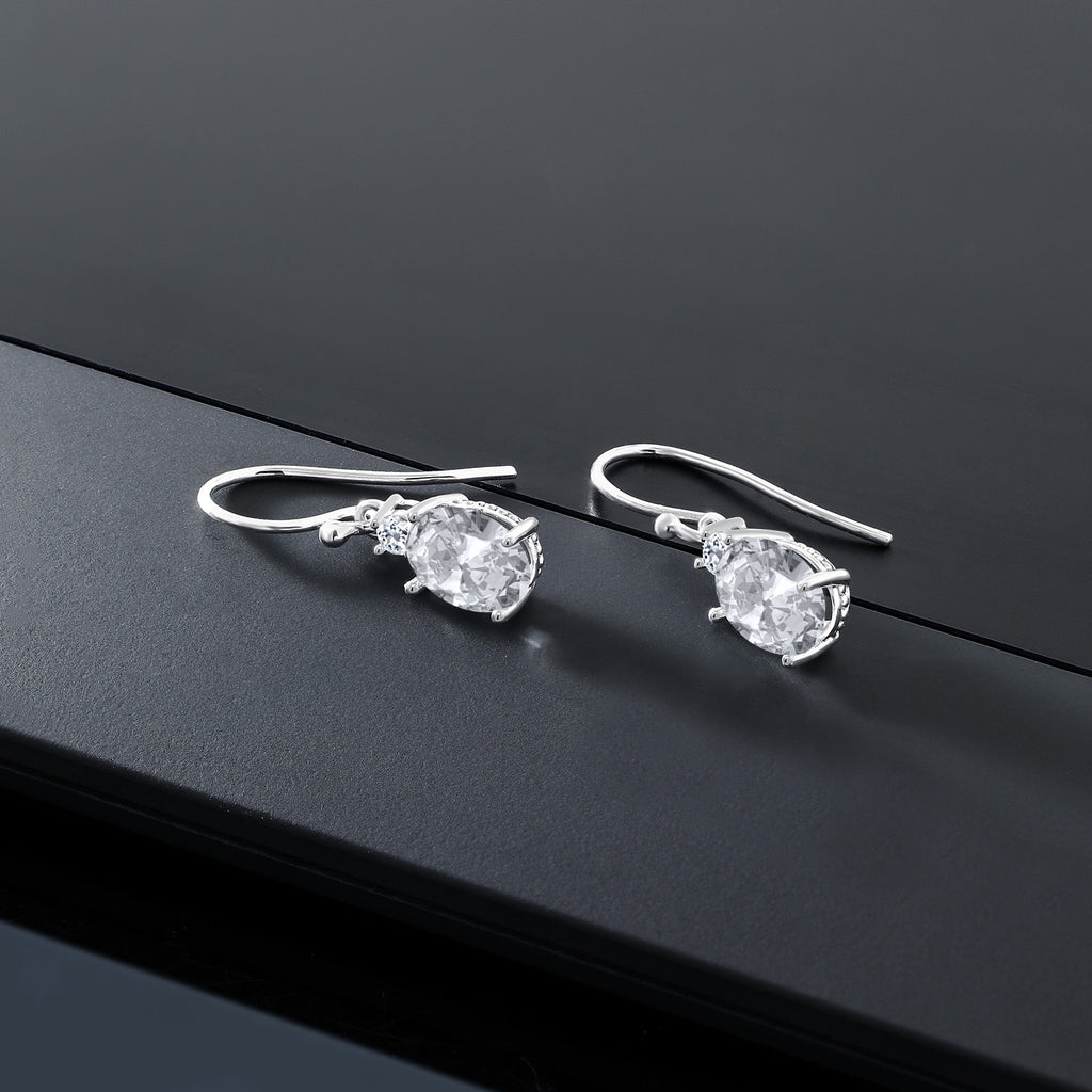 White_Earrings in 10K White Gold