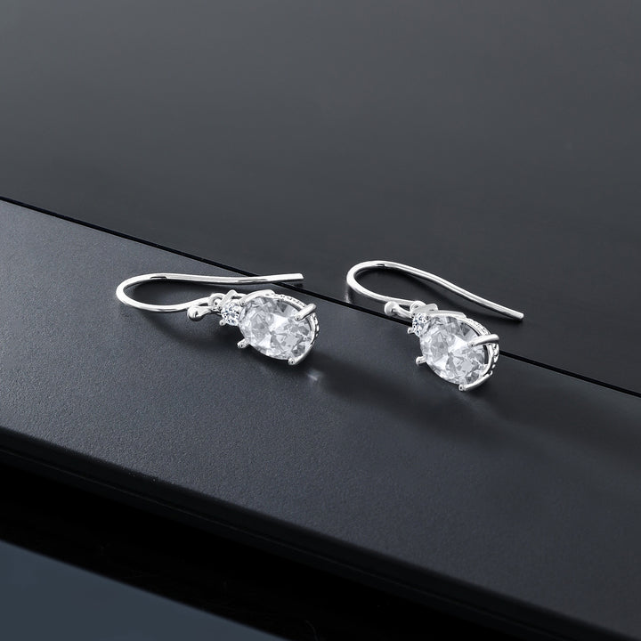 White_Earrings in 10K White Gold