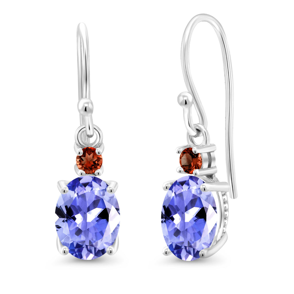 Tanzanite - December_Earrings in 10K White Gold
