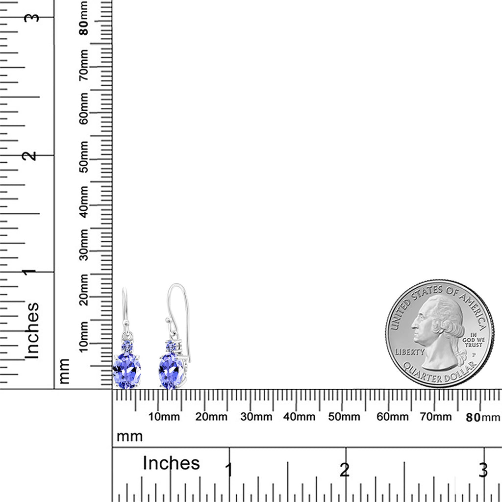 Earrings in 10K White Gold