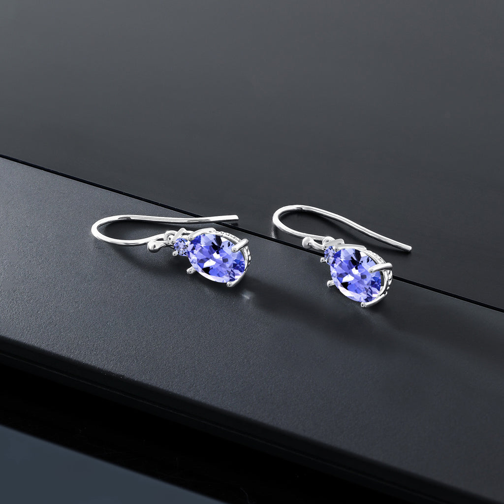 Earrings in 10K White Gold