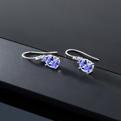 Earrings in 10K White Gold