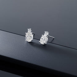 Earrings in 14K White Gold