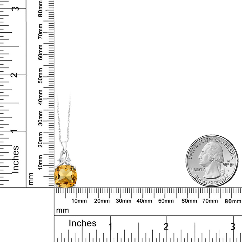 Pendant in 10K White Gold