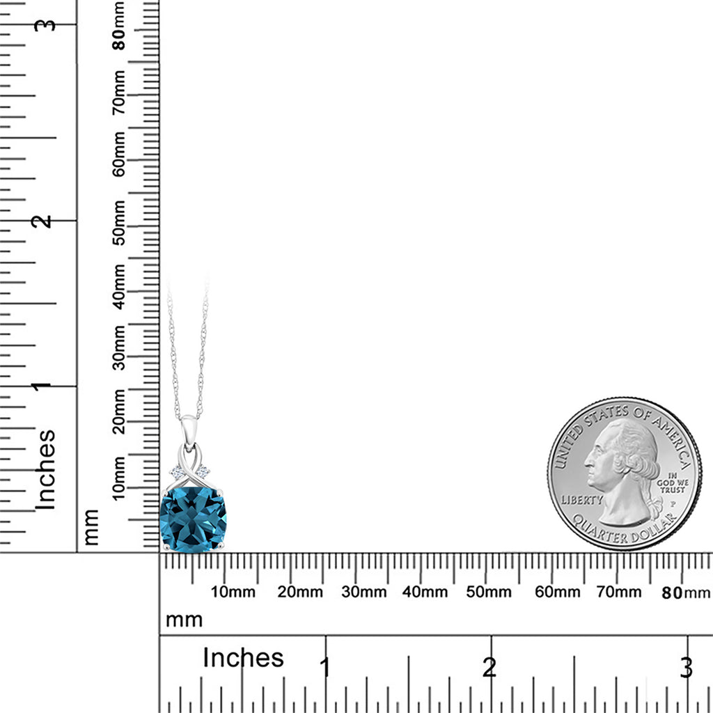 Pendant in 10K White Gold