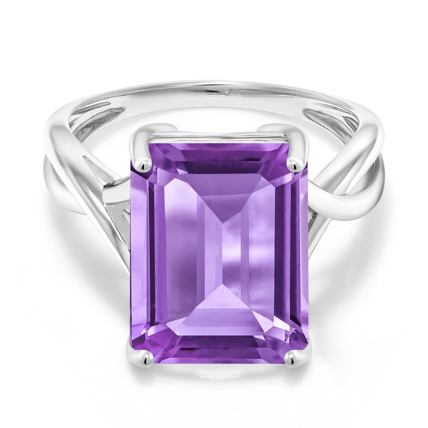 Amethyst - February_6_Ring in 10K White Gold