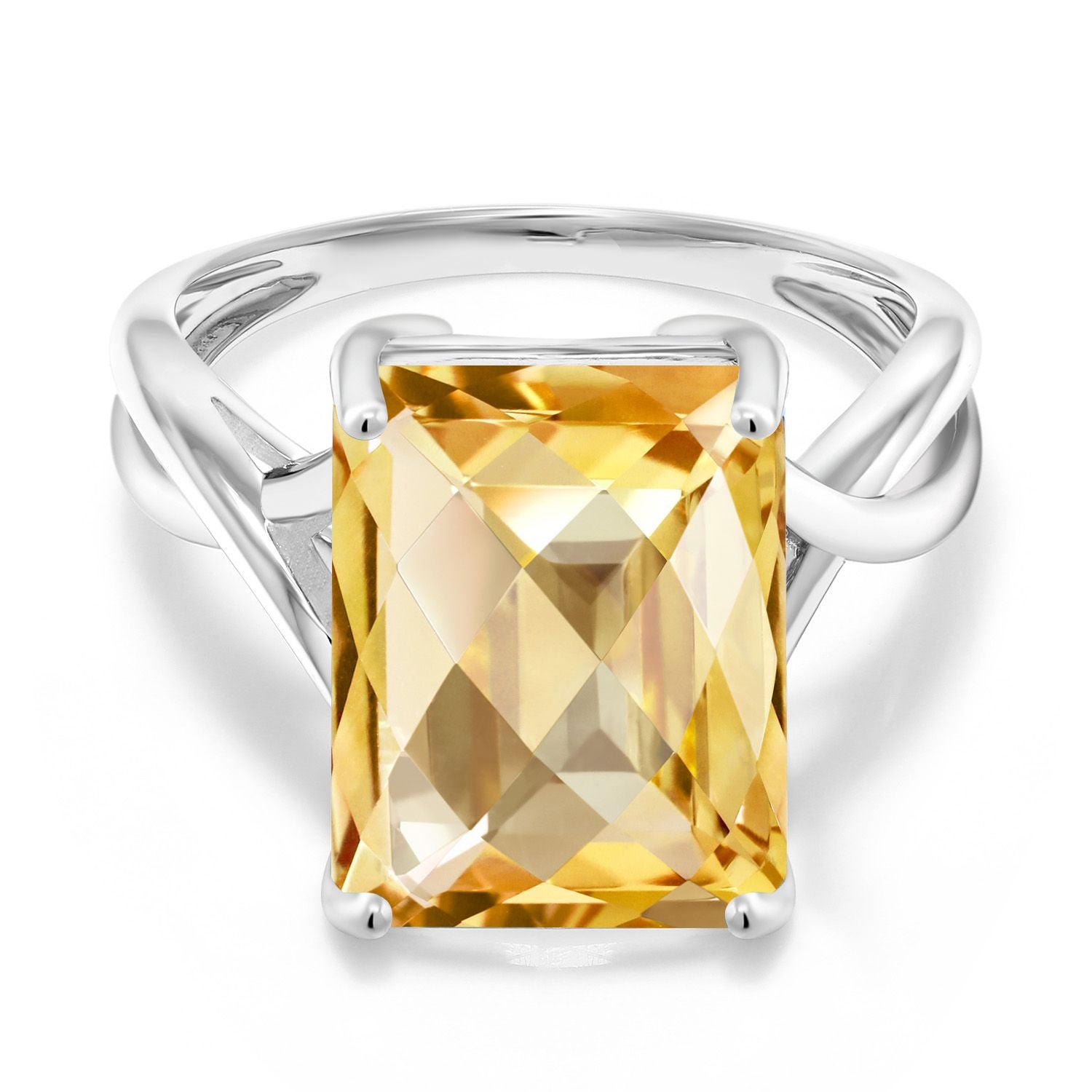 Citrine - November_9_Ring in 10K White Gold
