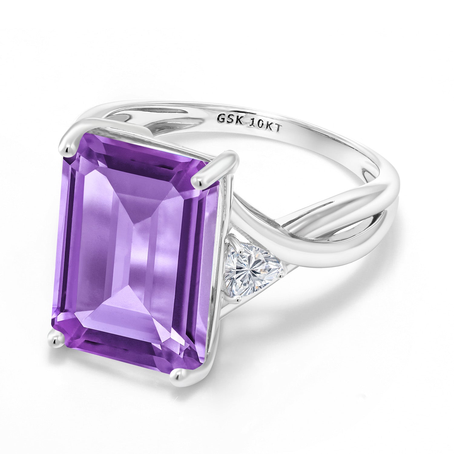 Ring in 10K White Gold