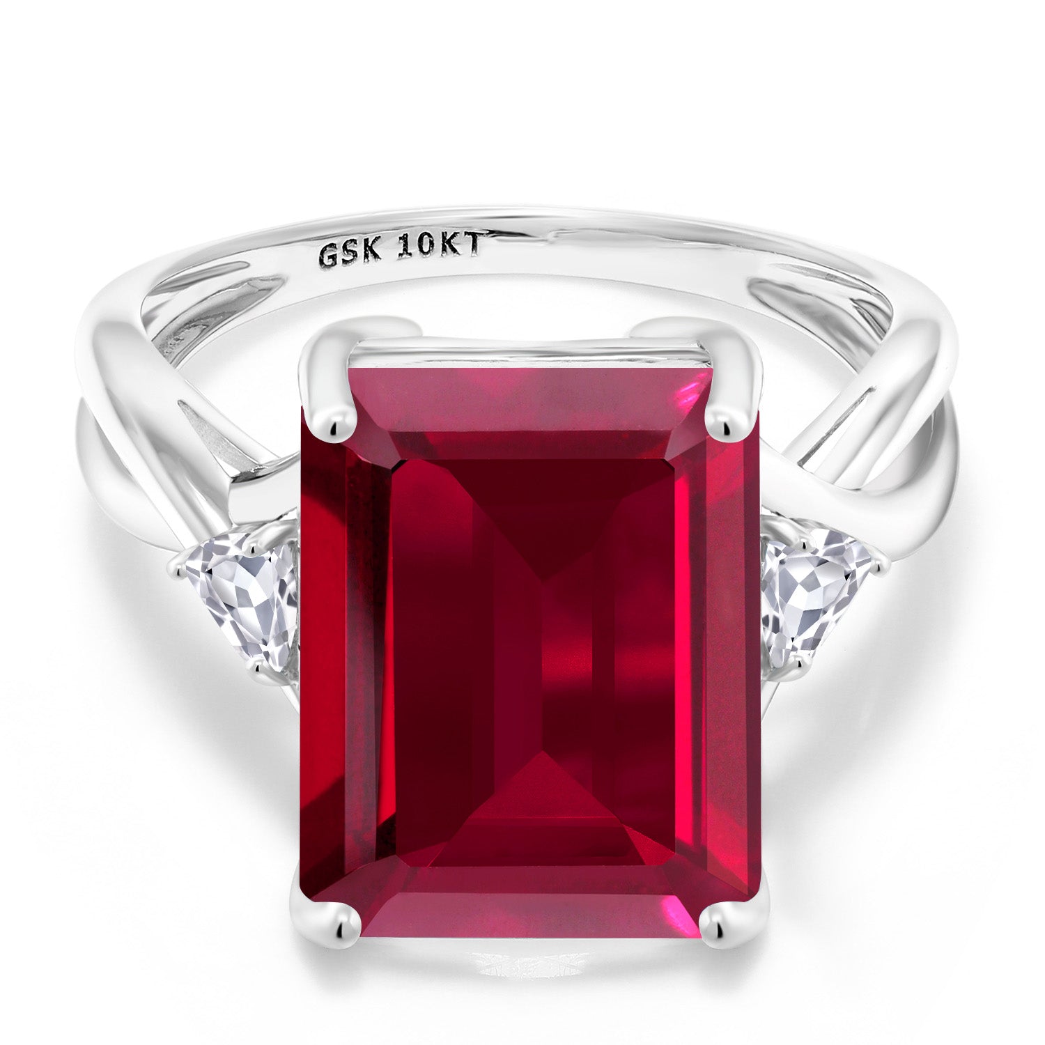 Ring in 10K White Gold