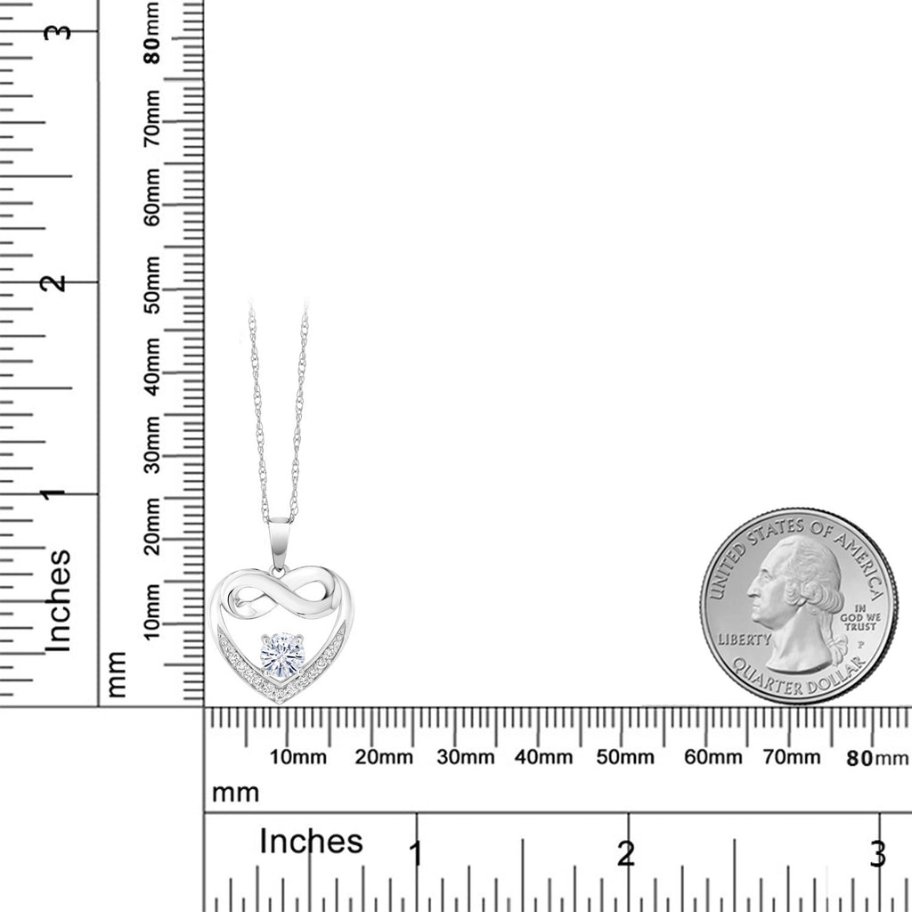 Pendant in 10K White Gold