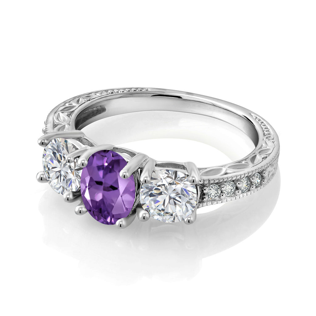 Ring in 10K White Gold