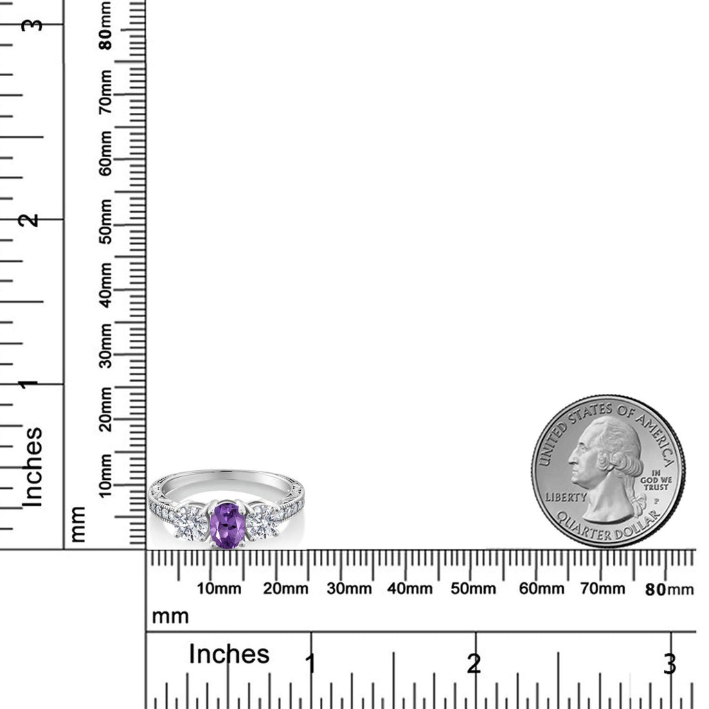 Ring in 10K White Gold
