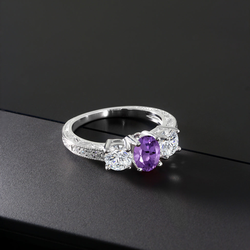 Ring in 10K White Gold