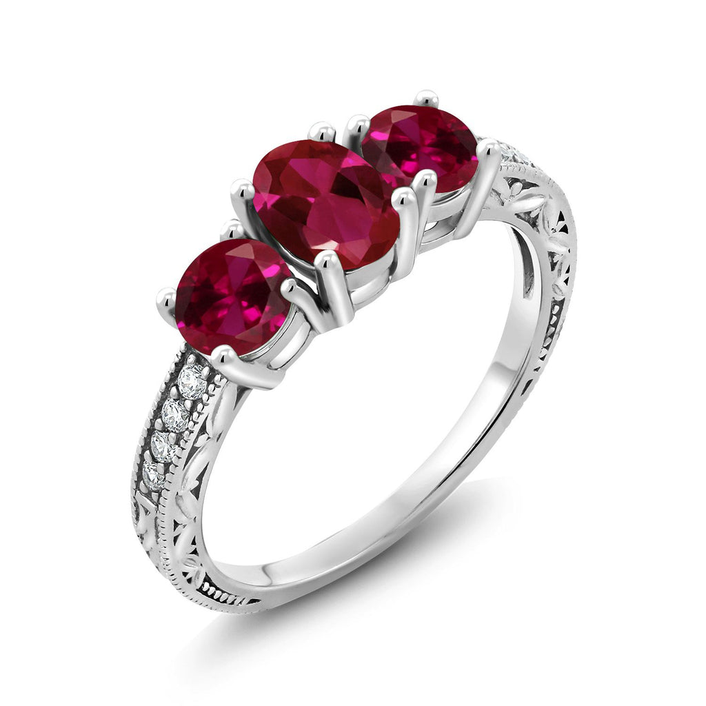 Created Ruby - July_8_Ring in 10K White Gold