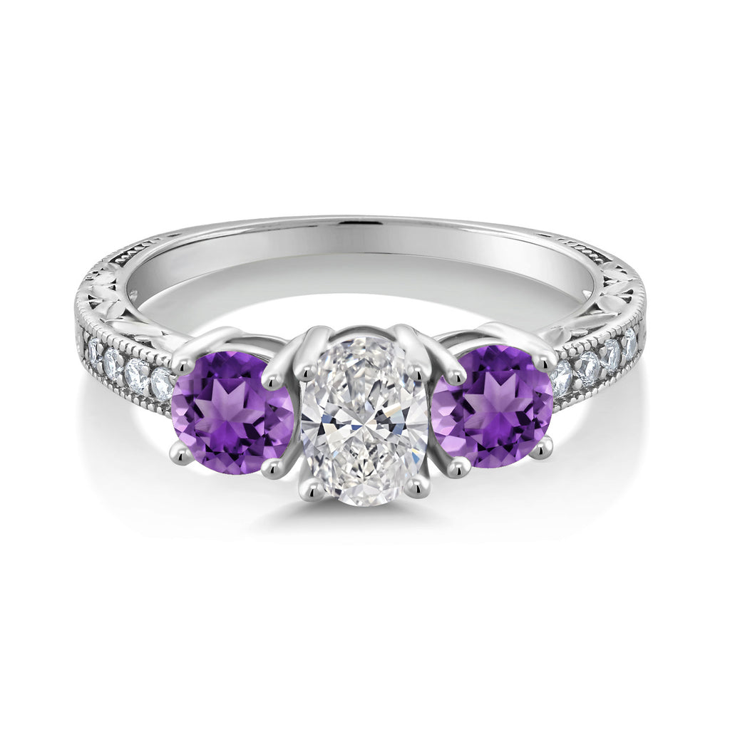 Ring in 10K White Gold