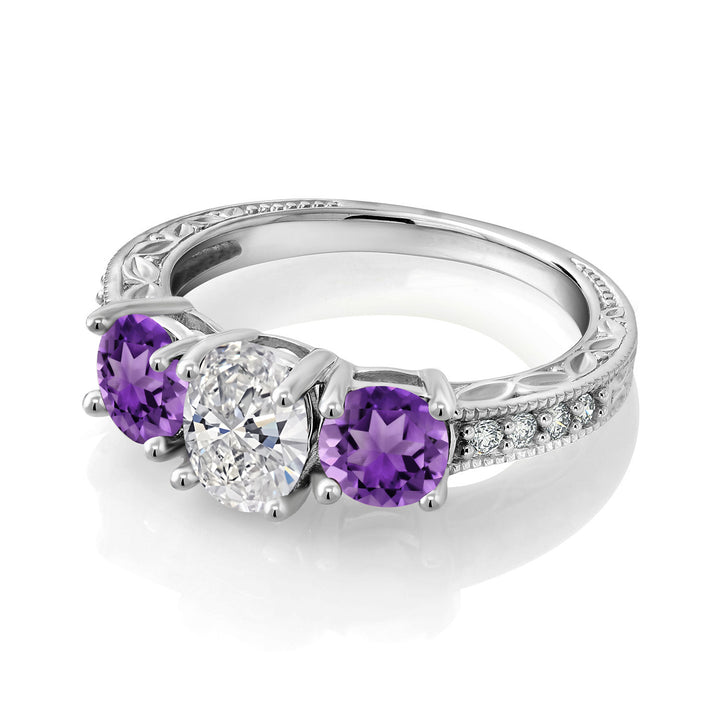 Ring in 10K White Gold