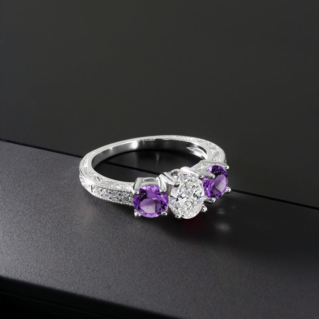 Ring in 10K White Gold