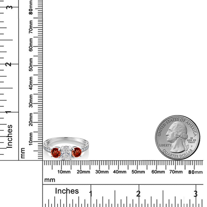 Ring in 10K White Gold