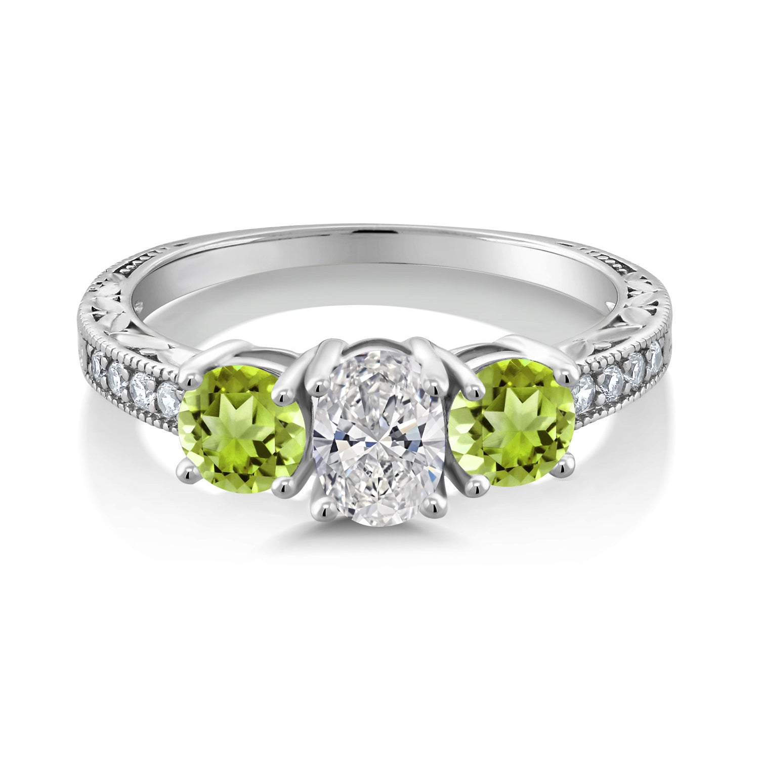 Ring in 10K White Gold