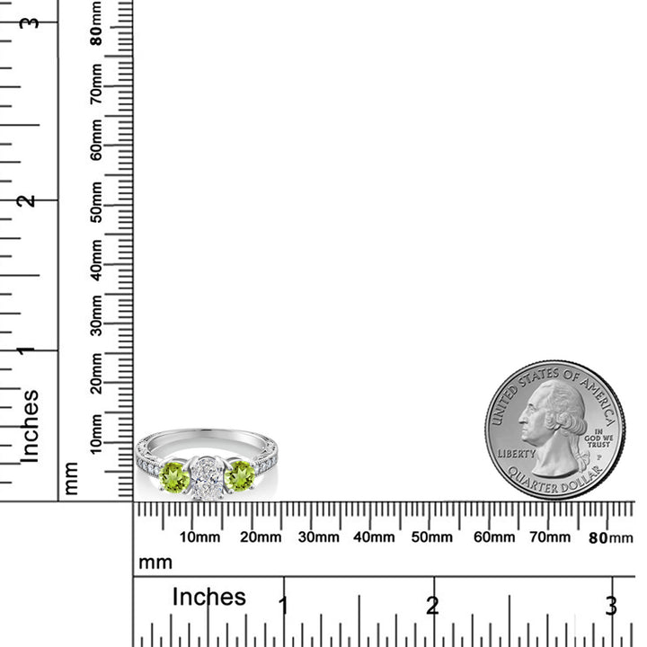 Ring in 10K White Gold