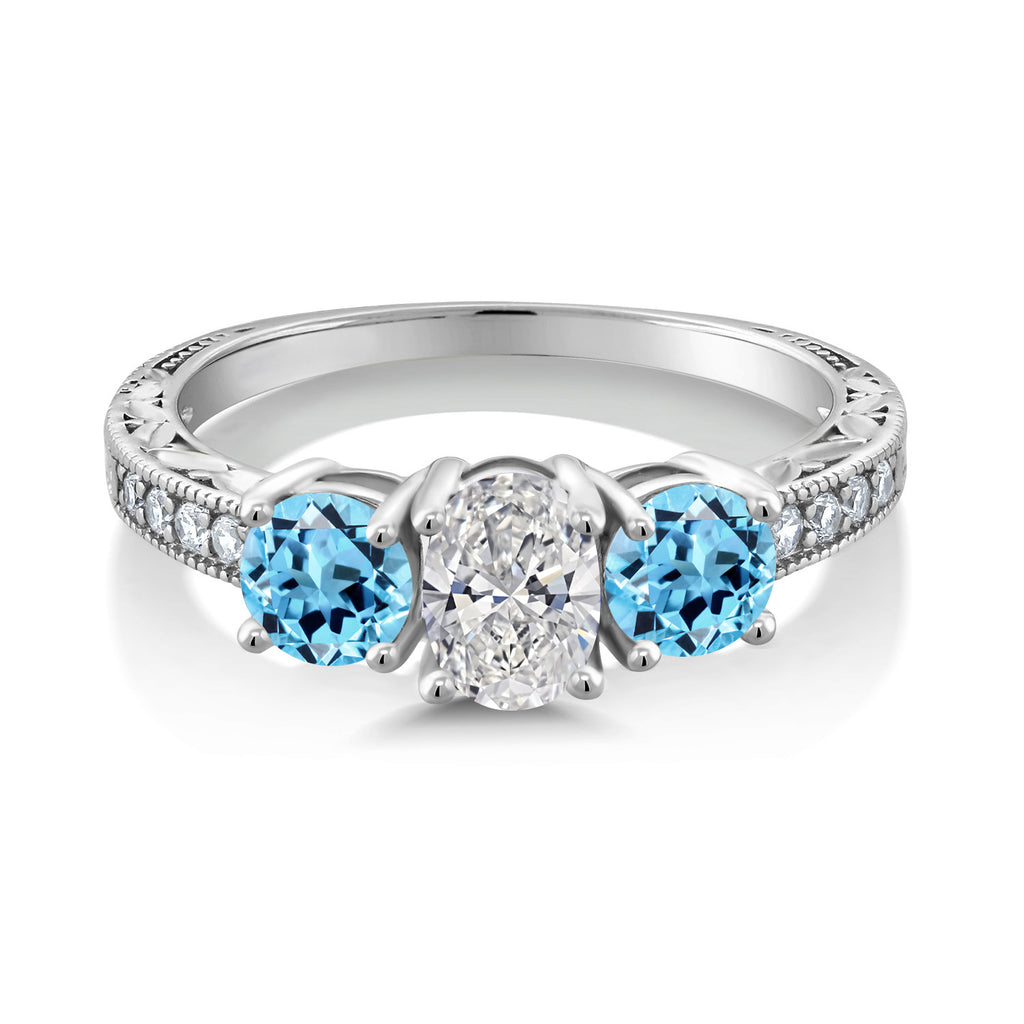 Ring in 10K White Gold