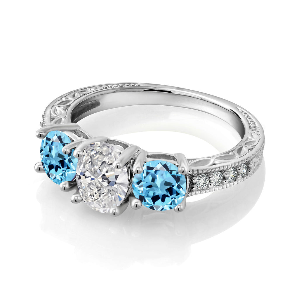 Ring in 10K White Gold