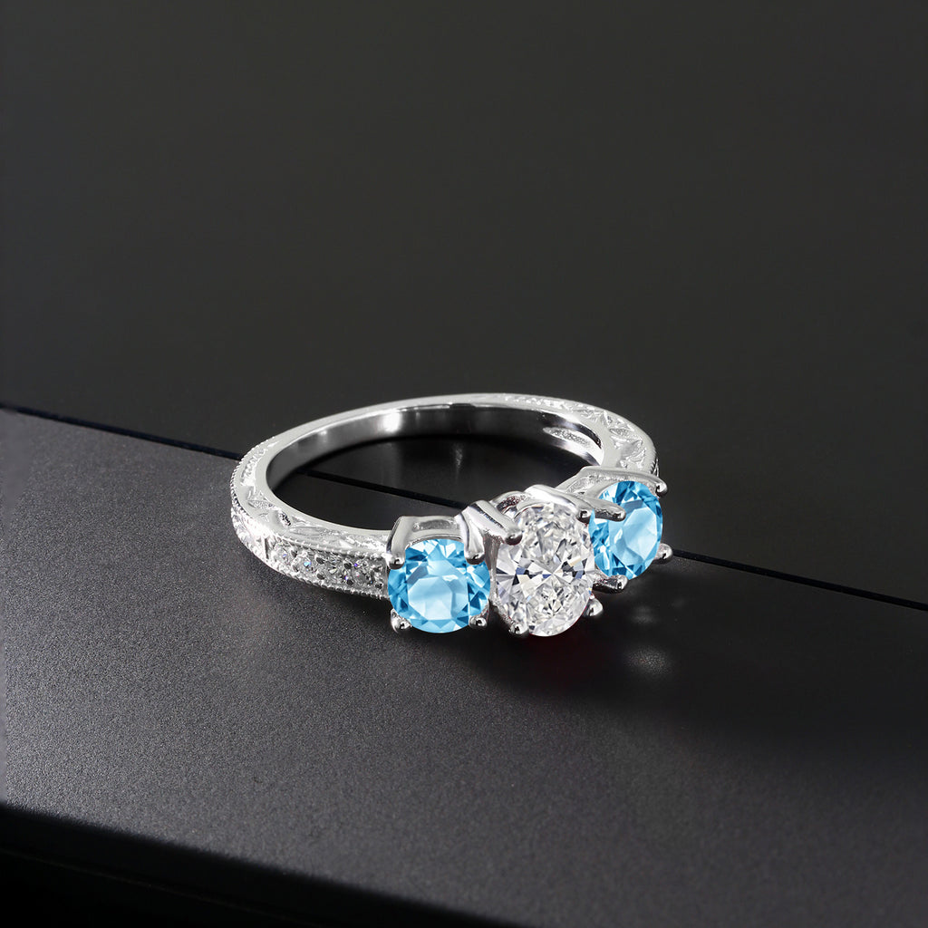 Ring in 10K White Gold