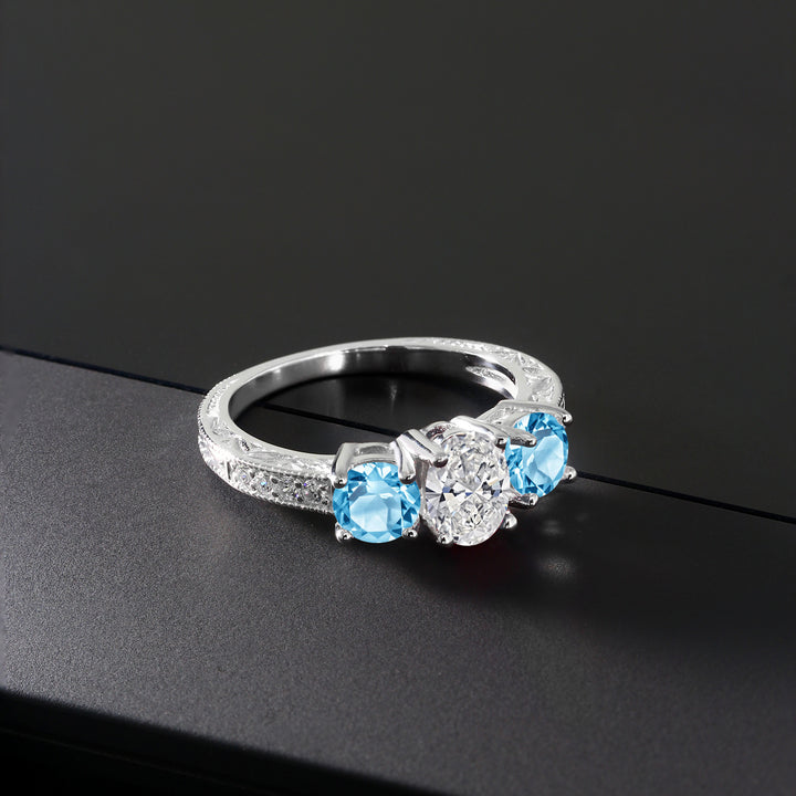 Ring in 10K White Gold