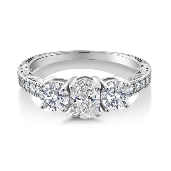 Ring in 10K White Gold