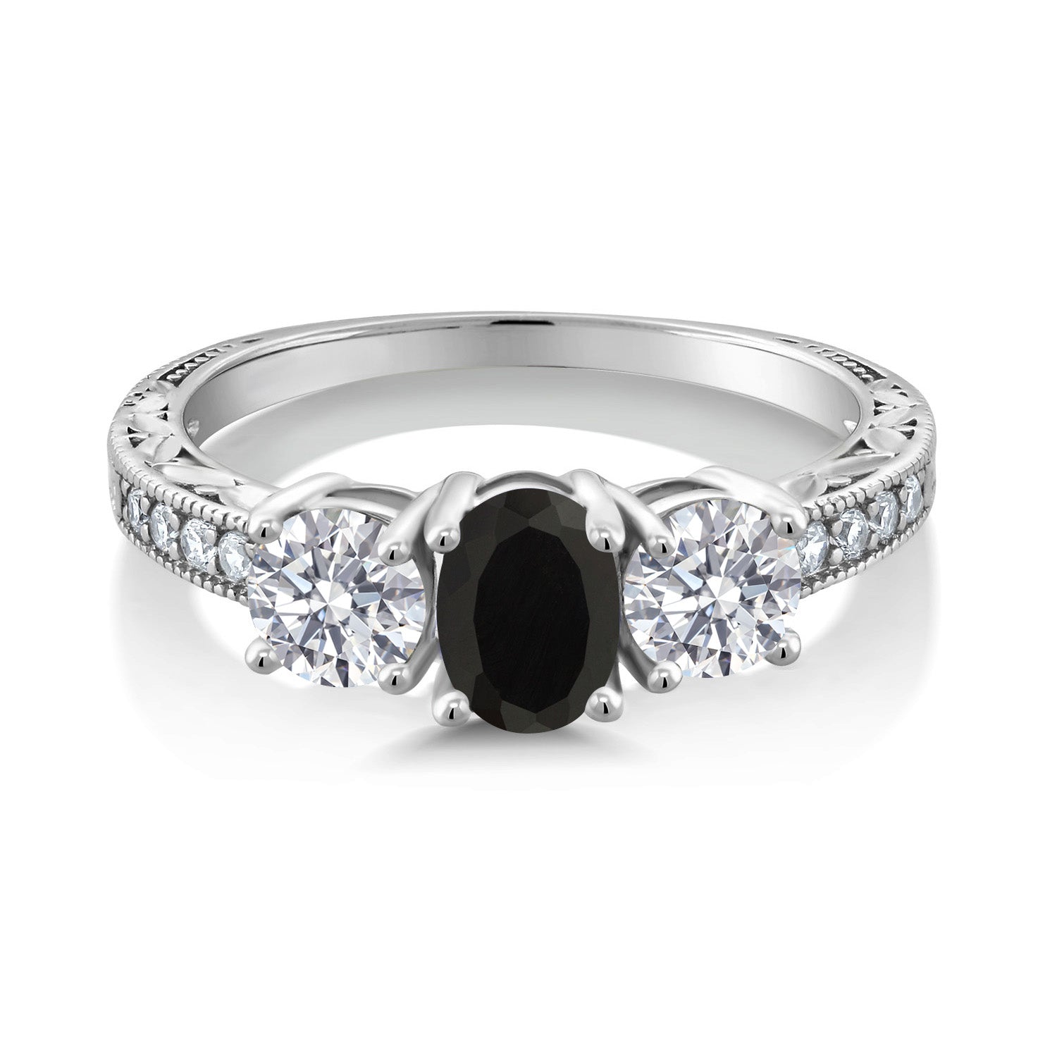 Ring in 10K White Gold